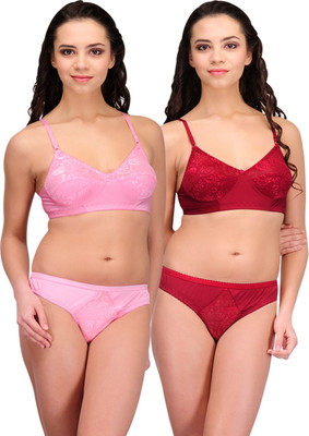 

Urbaano Wedding Lingerie Set, Pink & maroon