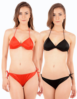 Urbaano Beach Wear Lingerie Set, Red