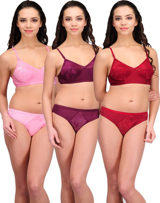 

Urbaano Wedding Lingerie Set, Purple;maroon & pink