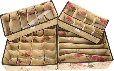 

Home Belle Lingerie Storage Case(Bra and Panty, Pack of 4)