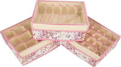 

Home Belle Lingerie Storage Case(Bra and Panty, Pack of 3)