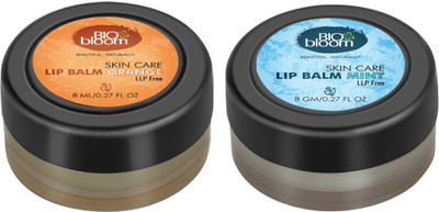 

BioBloom Natural Lip Balm Combo - Orange & Mint Orange, Mint(Pack of: 2, 16 g)