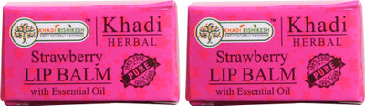 

Khadi Rishikesh Herbal Pack of 2 Lip Balm Strawberry(Pack of: 2, 8 g)