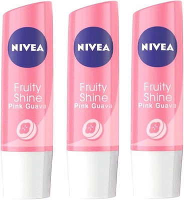 

Nivea Fruity Shine (Pack of 3) Pink Guava(Pack of: 3, 14.4 g)