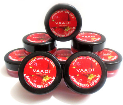 

Vaadi Herbals Super Value Pack of 8 Lip Balm - Strawberry Berry Flavor(Pack of: 8, 10 g)