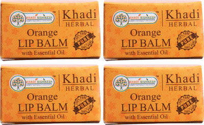 

Khadi Rishikesh Herbal Pack of 4 Lip Balm Orange(Pack of: 4, 8 g)