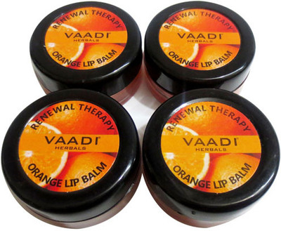 

Vaadi Herbals Value Pack of 4 Lip Balm - Orange & Shea Butter Natural(Pack of: 4, 10 g)