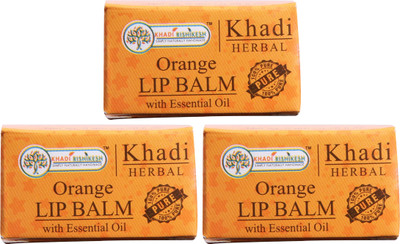 

Khadi Rishikesh Herbal Pack of 3 Lip Balm Orange(Pack of: 3, 8 g)