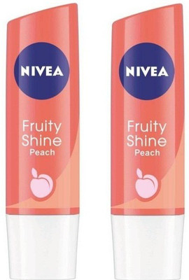 

Nivea Fruity Shine Peach Combo Peach(Pack of: 2, 9.6 g)