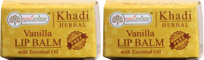 

Khadi Rishikesh Herbal Pack of 2 Lip Balm Vanilla(Pack of: 2, 8 g)
