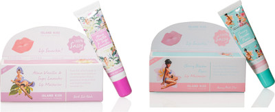 

Island Kiss Organic Lip Moisturiser & Stain with SPF 15 Cherry Blossom Flores, Alma Vanilla & Inges Lavender(Pack of: 2, 28 ml)