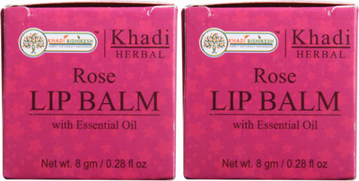

Khadi Rishikesh Herbal Pack of 2 Lip Balm Rose(Pack of: 2, 8 g)