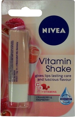 

Nivea Vitamin Shake Lip Balm Cranberry, Raspberry(Pack of: 1, 4.8 g)