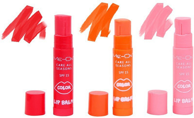 

Me-On Colour Lips Strawberry, Orange, Cherry(13.5 g)