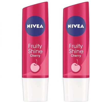 

Nivea Lipcare Fruity Shine Combo Cherry(Pack of: 2, 9.6 g)