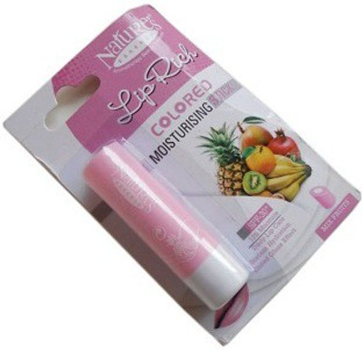 

Nature's Essence Colored Moisturising Stick Lip Balm Mix Fruits SPF-30 Fruity(Pack of: 1, 4 g)