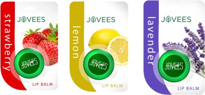 

Jovees Lip Balm Combo ( Strawberry, Lemon, Lavender) Strawberry, Lemon, Lavender(Pack of: 3, 15 g)