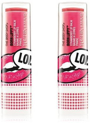 

The Body Shop Born Lippy Stick Strawberry(Pack of: 2, 10 g)