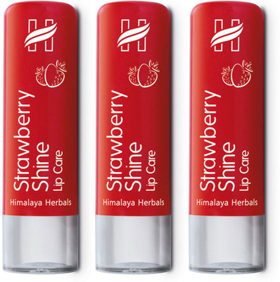 

Himalaya Strawberry Shine Lip Care Natural(Pack of: 3, 3 g)