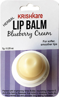 

Krishkare Herbal Lip Balm Blueberry Cream(Pack of: 1, 7 g)