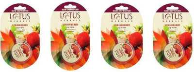 

Lotus LIP BALM strawberry(Pack of: 4, 20 g)