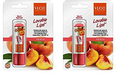 

VLCC Bio Nourishing Lip Balm Peach(Pack of: 2, 9 g)