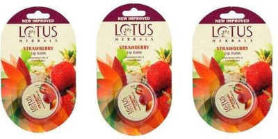 

Lotus LIP BALM STRAWBERRY(Pack of: 3, 15 g)