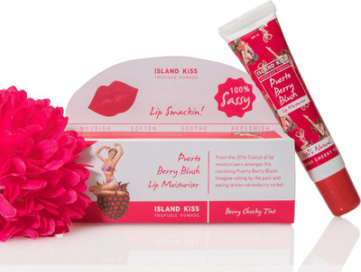 

Island Kiss Organic Natural Lip Stain Balm Moisturiser Berry(14 ml)