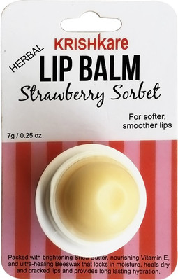 

Krishkare Herbal Lip Balm Strawberry Sorbet(Pack of: 1, 7 g)
