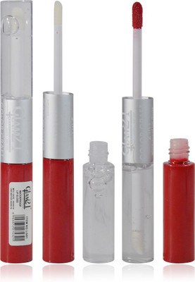 Flipkart - Glam 21 2in1 Longlasting Waterproof Red Lip Gloss Pack of 1(11 g, LG-23)