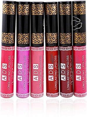

ADS ADS 24H LONG LASTING BEAUTY WATER PROOF LIP GLOSS FREE Liner & Rubber Band-GTRO-1(12 g, Multi)