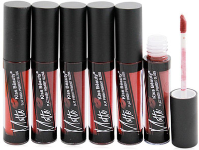 

Kiss Beauty Non-transfer Flat Finish Pigmented Lip Gloss(48 ml, ultra red)