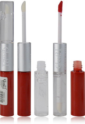 

Glam 21 2in1 Longlasting Waterproof Red Lip Gloss Pack of 1(11 g, LG-17)