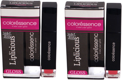

Coloressence Liplicious Gloss Brick House (Pack of 2)(6 ml, Brick House LLG-7)