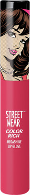 

Street Wear Color Rich Mega Shine Lip Gloss - Poppy Pink(7 ml, Poppy Pink)