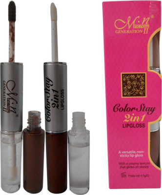

Menow Color Stay 2 in 1 Lipgloss Good Choice-SHA-PSGGP(9 g, Maroon)