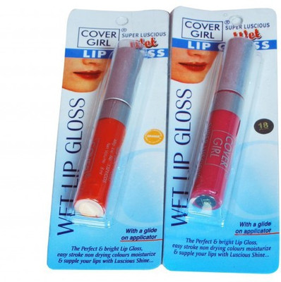 

Cover Girl Lip Gloss (Orange & Deep Pink) Set of 2(20 g, Multicolour)