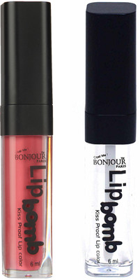 

Bonjour Paris Kiss Proof Pur Matte Lip Gloss(12 ml, Nute 06, Top Coat 17)