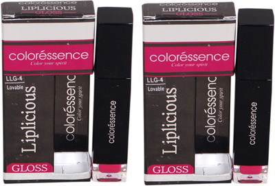 

Coloressence Liplicious Gloss Lovable (Pack of 2)(6 ml, Lovable LLG-4)