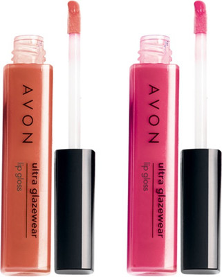 

Avon Ultra Glazewear Lip Gloss (set of 2 of 6.5 g each)(13 g, brown shine, pink watermelon)