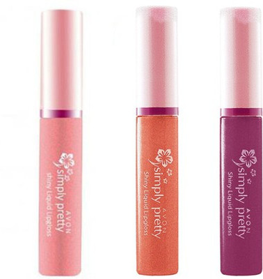 

Avon Shiny Liquid Lipgloss (set of 3)(12 ml, Multicolor)