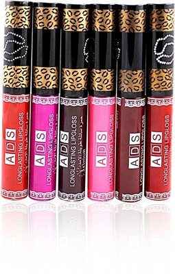 

ADS ADS 24H LONG LASTING BEAUTY WATER PROOF LIP GLOSS FREE Liner & Rubber Band-GTRO-3(12 g, Multi)