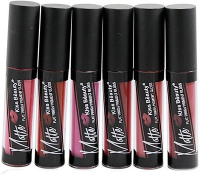 

Kiss Beauty Non-transfer Flat Finish Pigmented Lip Gloss(48 ml, peppy red)