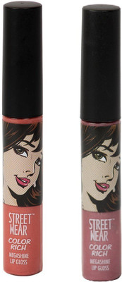 

Street Wear MULTI COLOR RICH MEGA SHINE LIP GLOSS SETOF2(7 ml, Multi)