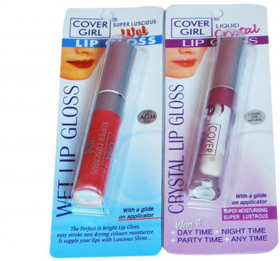 

Cover Girl Lip Gloss (Gilty Pink & Natural) Set of 2(20 g, Multicolour)
