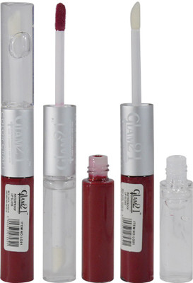 

Glam 21 2in1 Longlasting Waterproof Maroon Lip Gloss Pack of 1(11 g, LG-12)