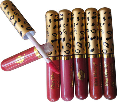 

Kiss Beauty Long Lasting Lip Gloss Pack of 6(10 g, Multicolor)