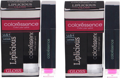 

Coloressence Liplicious Gloss Lucious (Pack of 2)(6 ml, Lucious LLG-1)