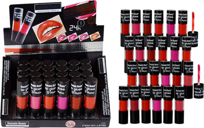 

Adbeni Romantic Beauty 24h Waterproof Lip Gloss Pack Of 24(12 ml, WS)