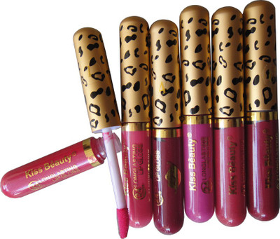

Kiss Beauty Lip Gloss Set of 6(10 g, Multicolor)